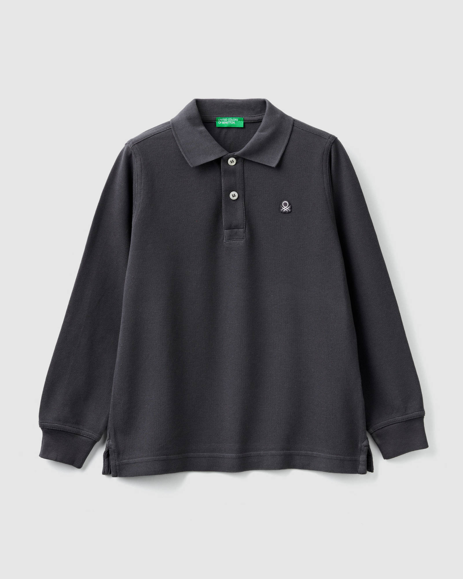 Middle Grey L/S Polo Shirt