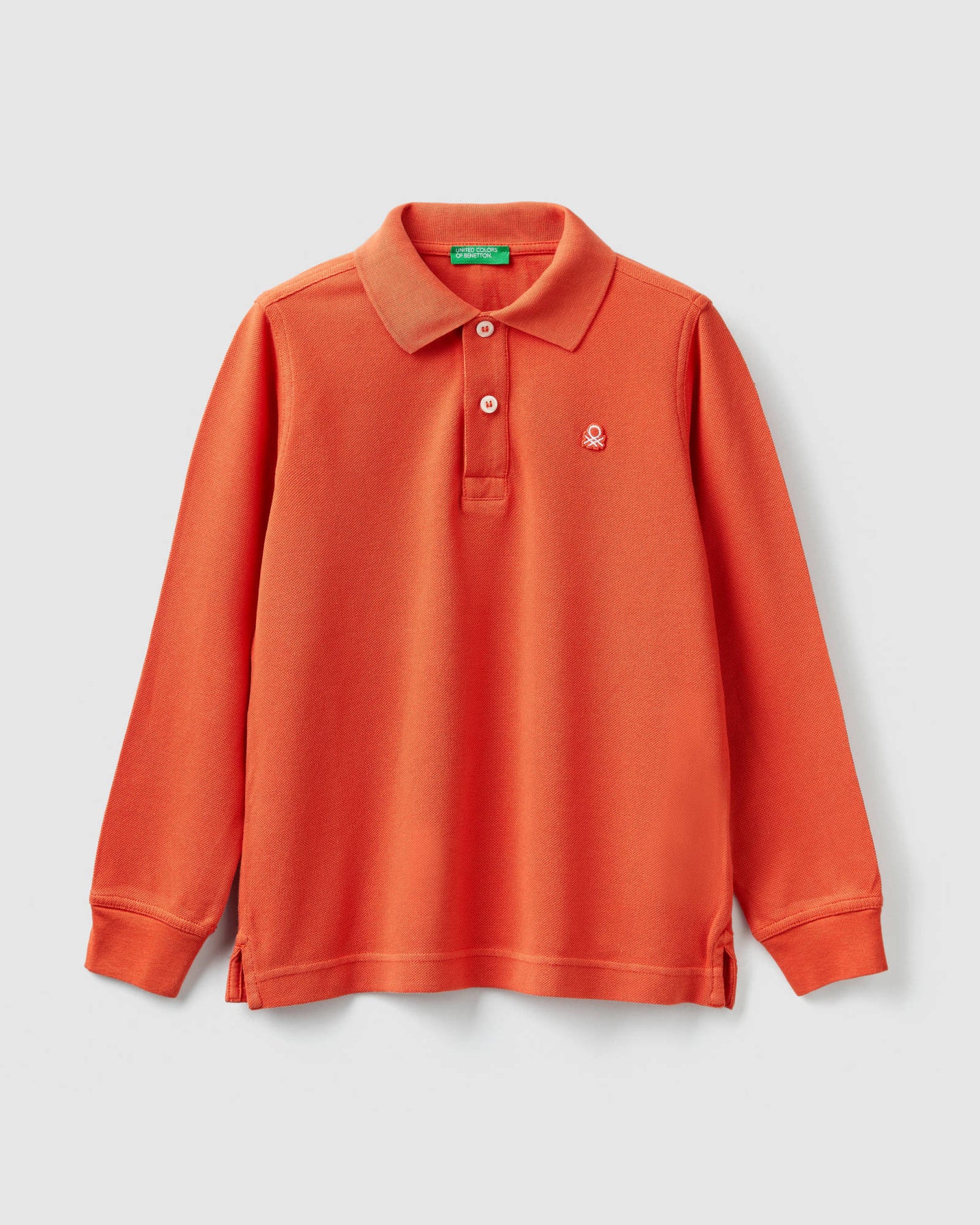 Orange L/S Polo Shirt