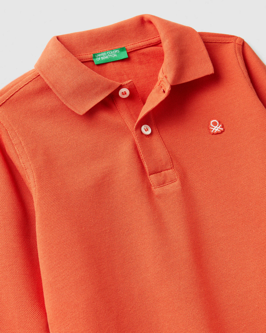 Orange L/S Polo Shirt