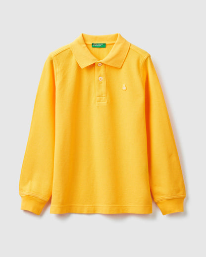 Yellow L/S Polo Shirt