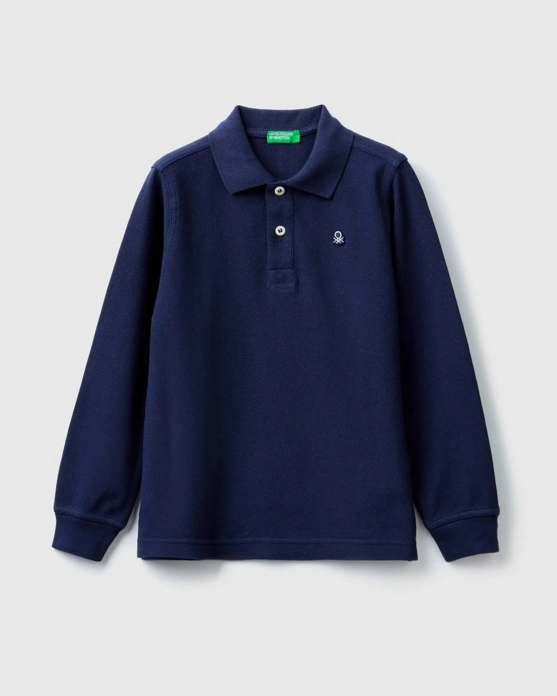 Dark Blue L/S Polo Shirt - BEVAVA