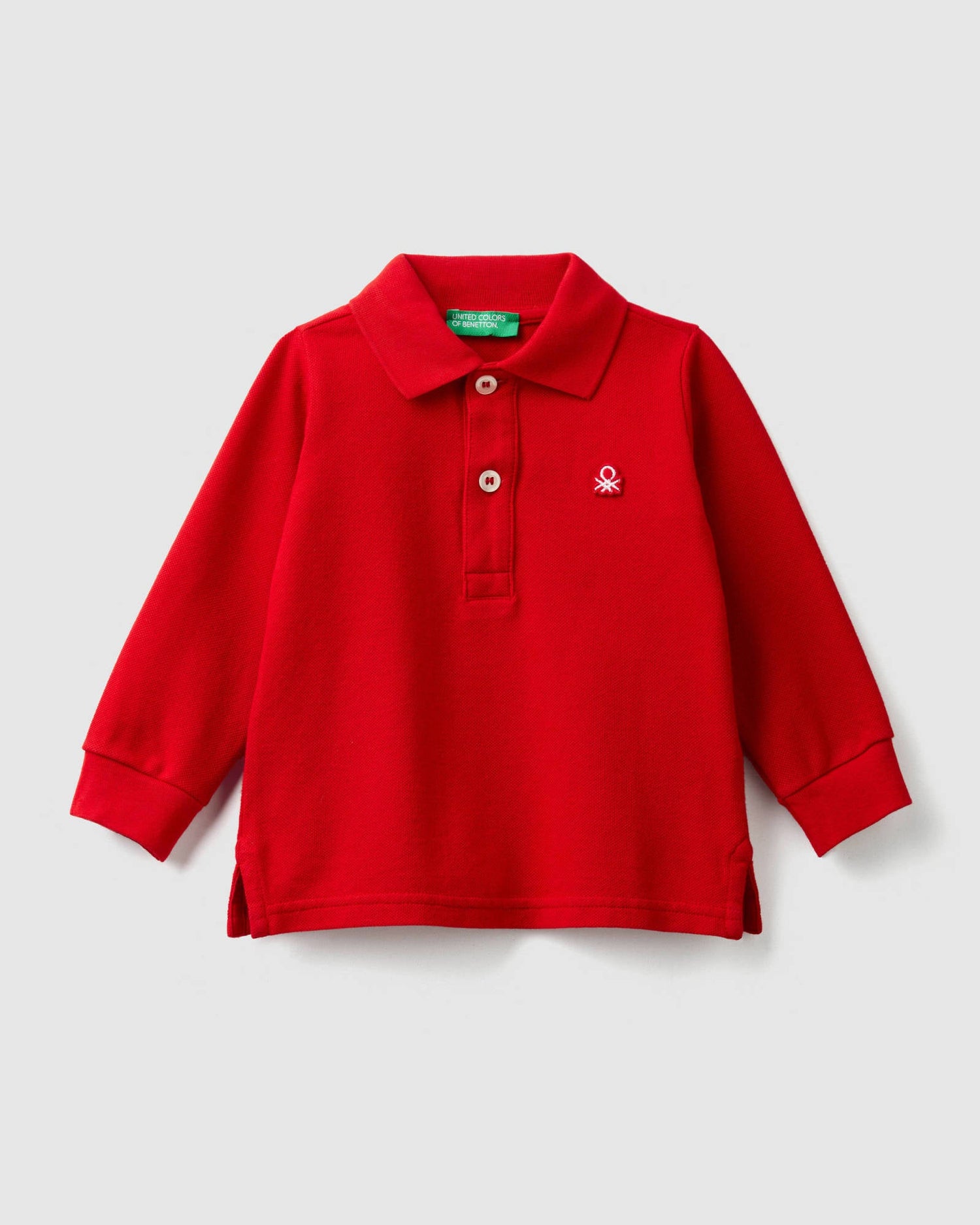 Red L/S Polo Shirt Benetton