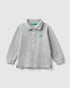 Light Grey L/S Polo Shirt Benetton