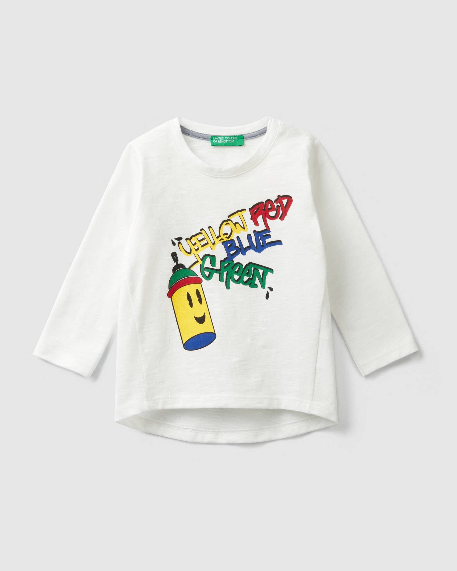 White T-Shirt L/S Benetton