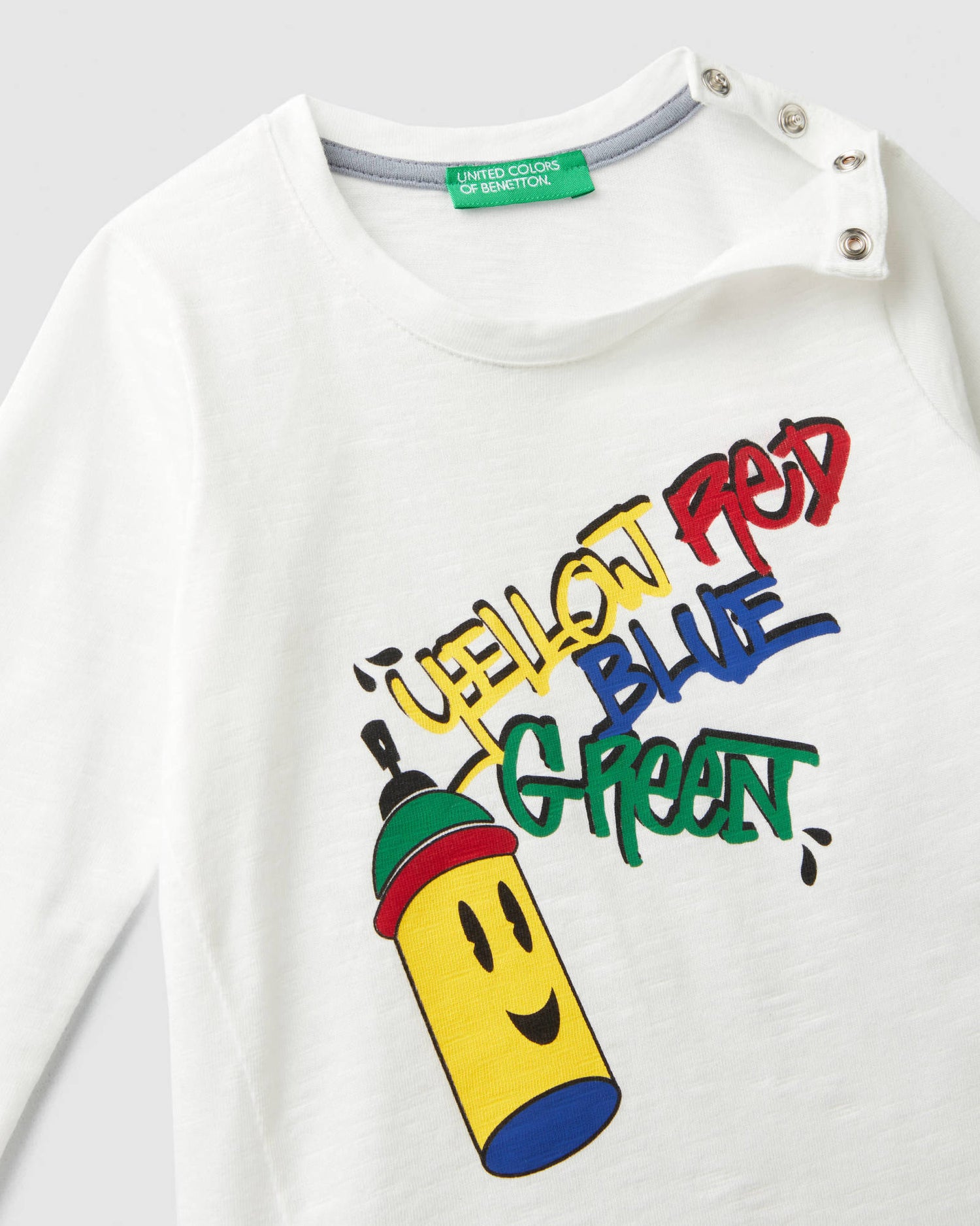 White T-Shirt L/S Benetton