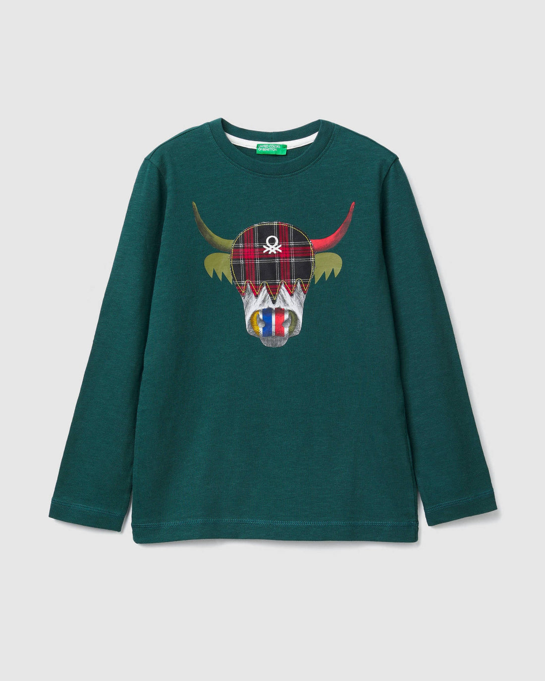Green T-Shirt L/S Benetton