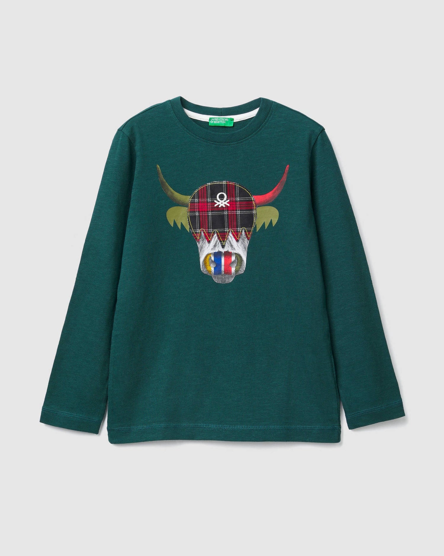 Green T-Shirt L/S Benetton