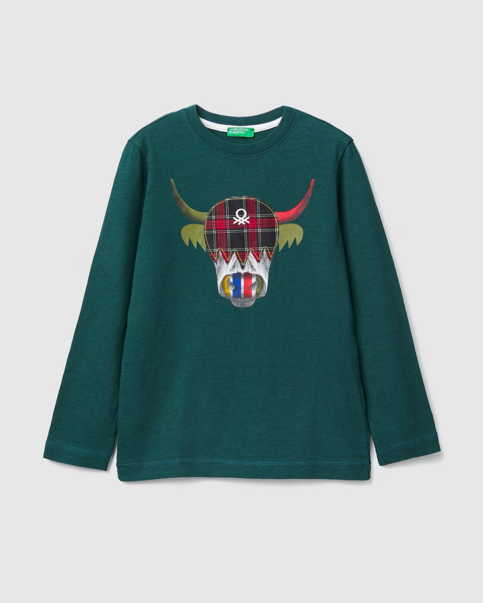 Green T-Shirt L/S Benetton