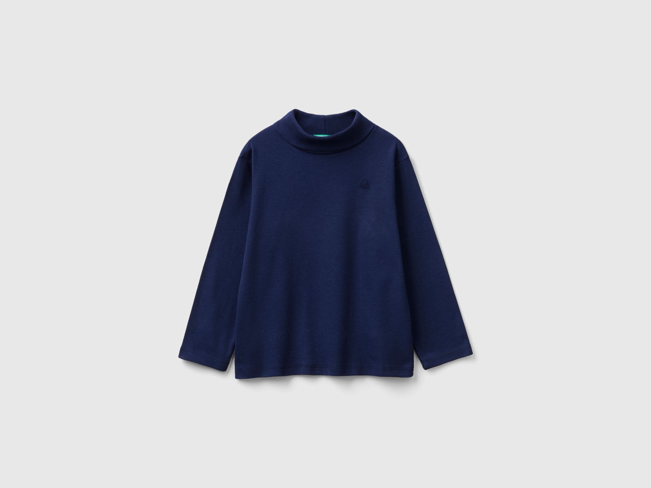 Turtleneck T-Shirt In Warm Organic Cotton_3FHAG105E_902_01