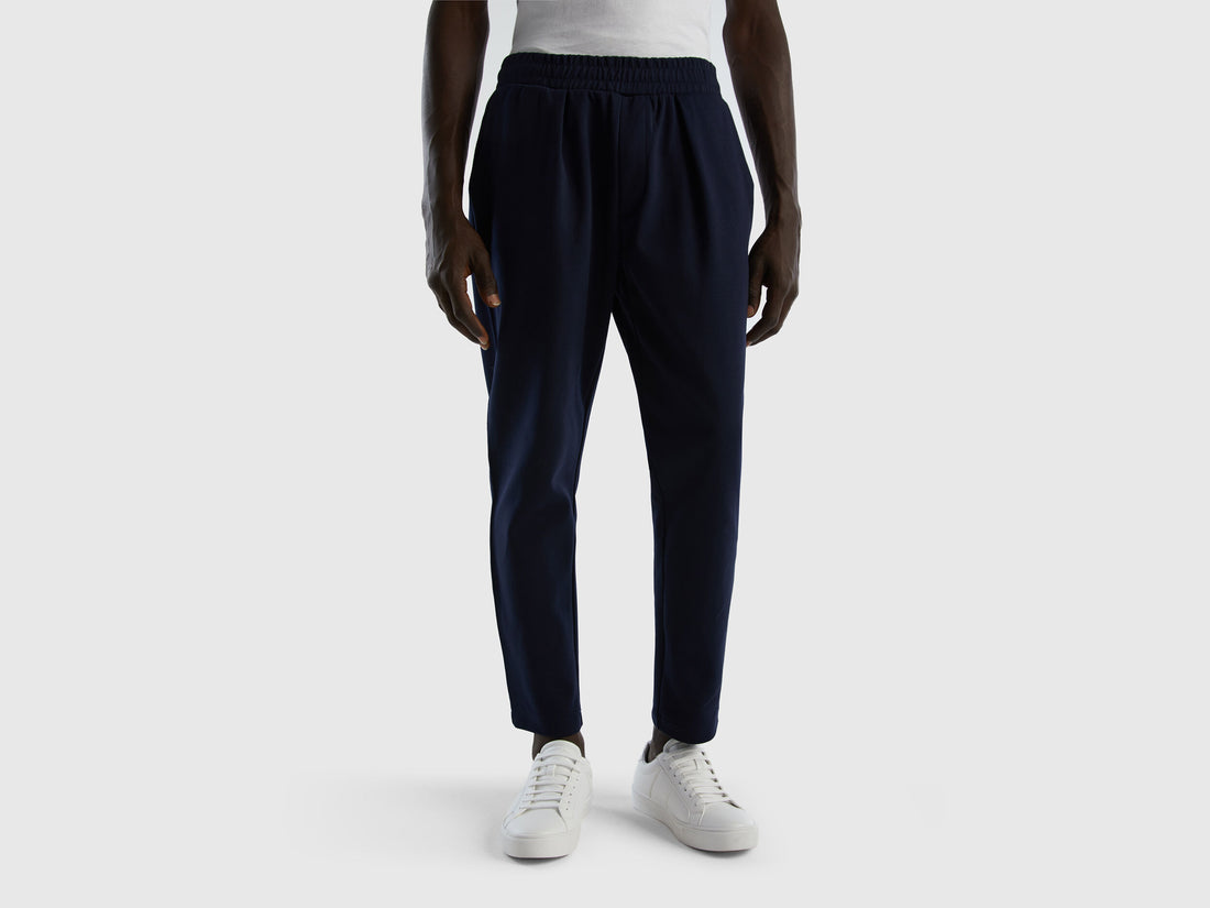 Joggers With Drawstring In Cotton Blend