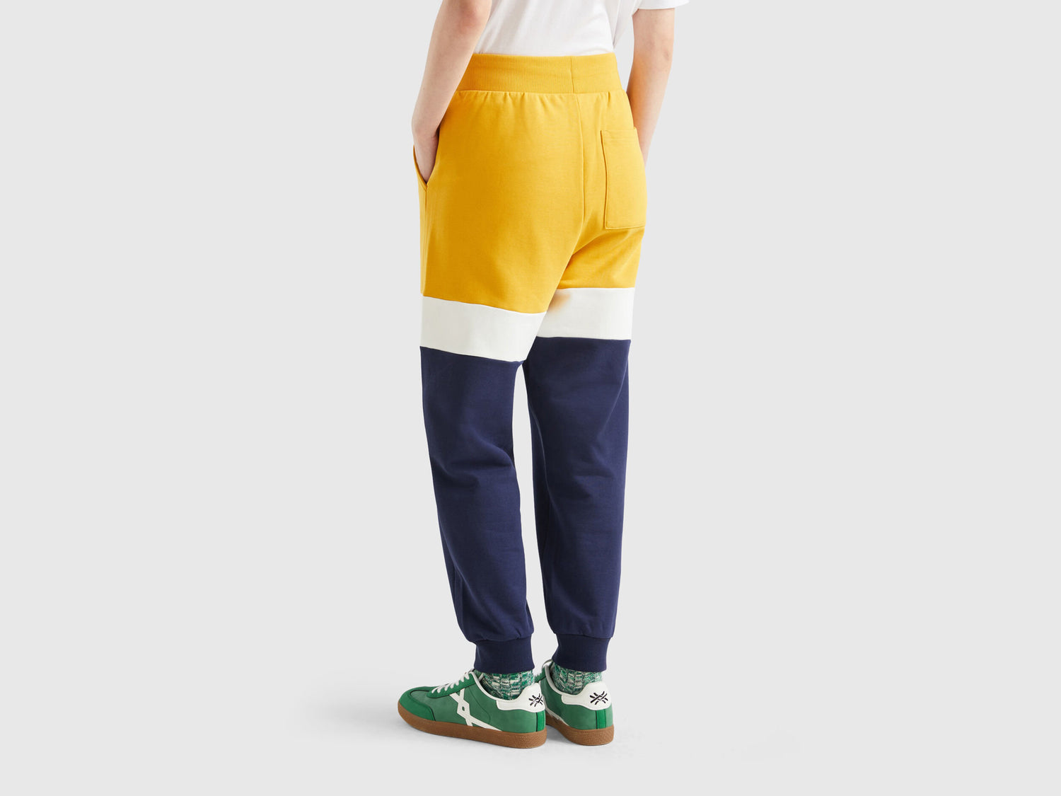 Yellow Ochre And Dark Blue Joggers_3FPPUF00X_0D6_03