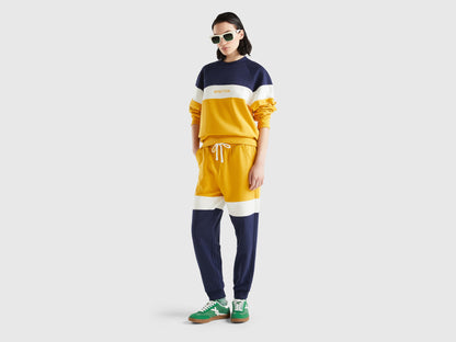 Yellow Ochre And Dark Blue Joggers_3FPPUF00X_0D6_04
