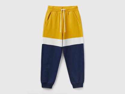 Yellow Ochre And Dark Blue Joggers_3FPPUF00X_0D6_08