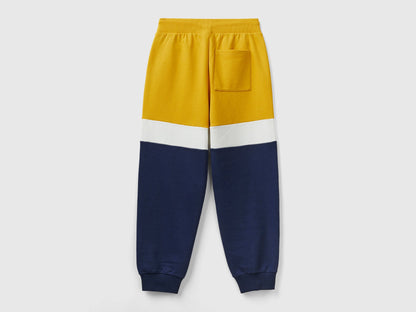 Yellow Ochre And Dark Blue Joggers_3FPPUF00X_0D6_09