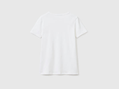 T-Shirt In 100% Cotton With Glitter Print Logo_3GA2E16A2_101_04