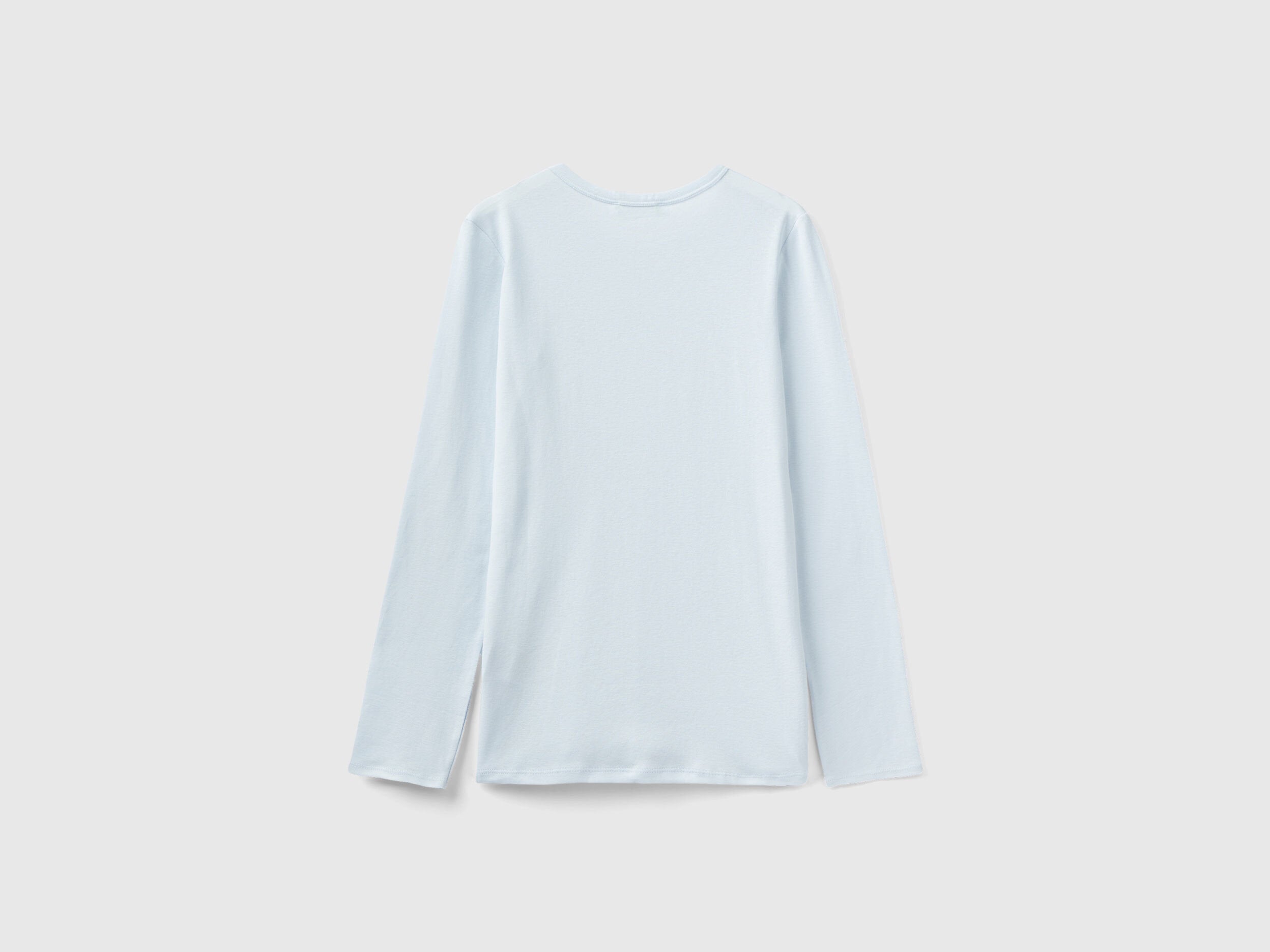 Long Sleeve Sky Blue T Shirt_3GA2E16G0_135_05