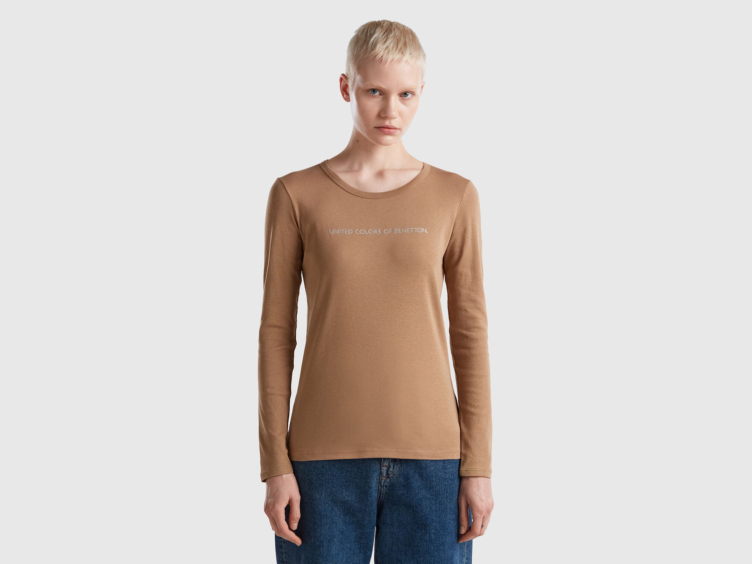 Long Sleeve Camel T Shirt_3GA2E16G0_34A_01