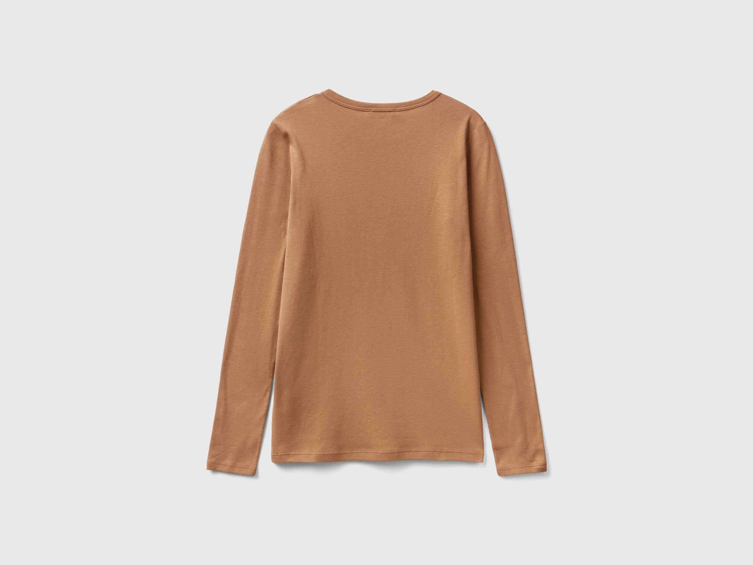 Long Sleeve Camel T Shirt_3GA2E16G0_34A_05