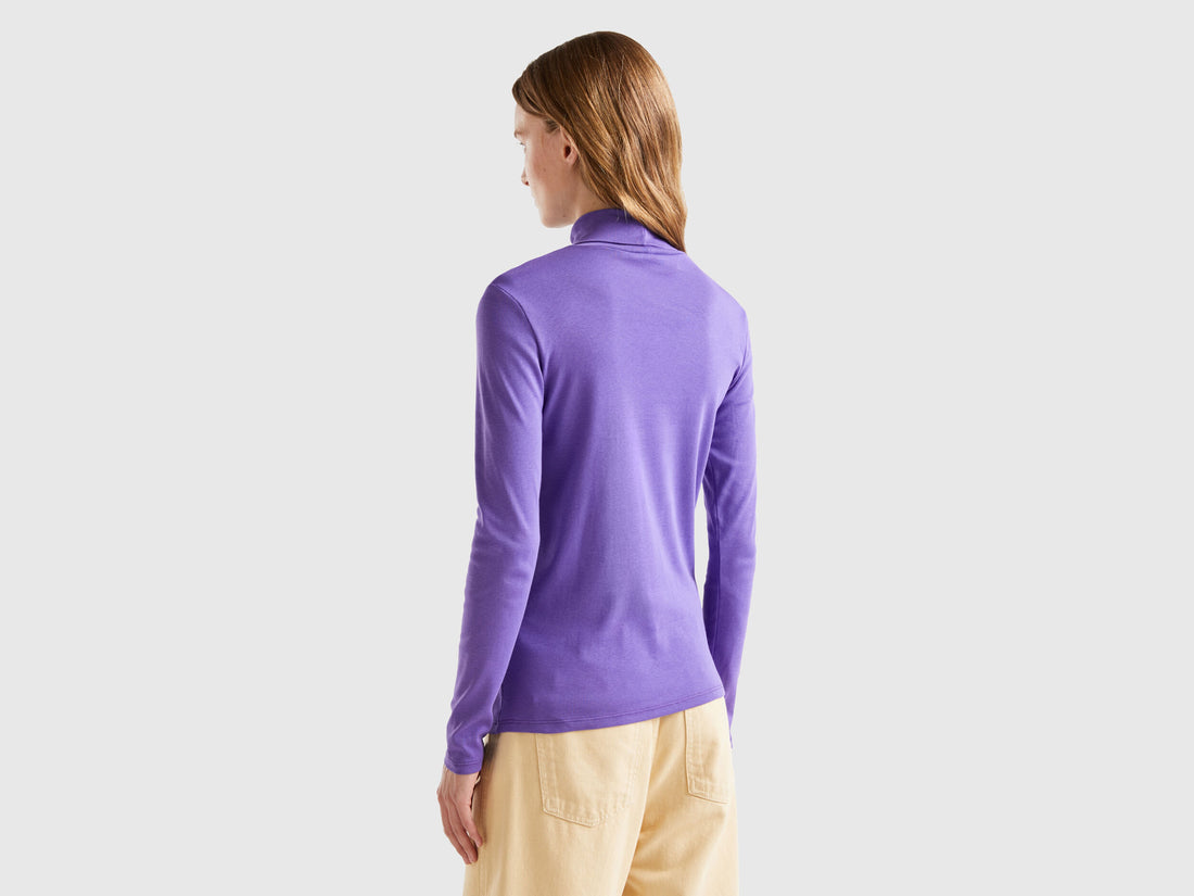 Long Sleeve T Shirt With High Neck_3GA2E2224_30F_02