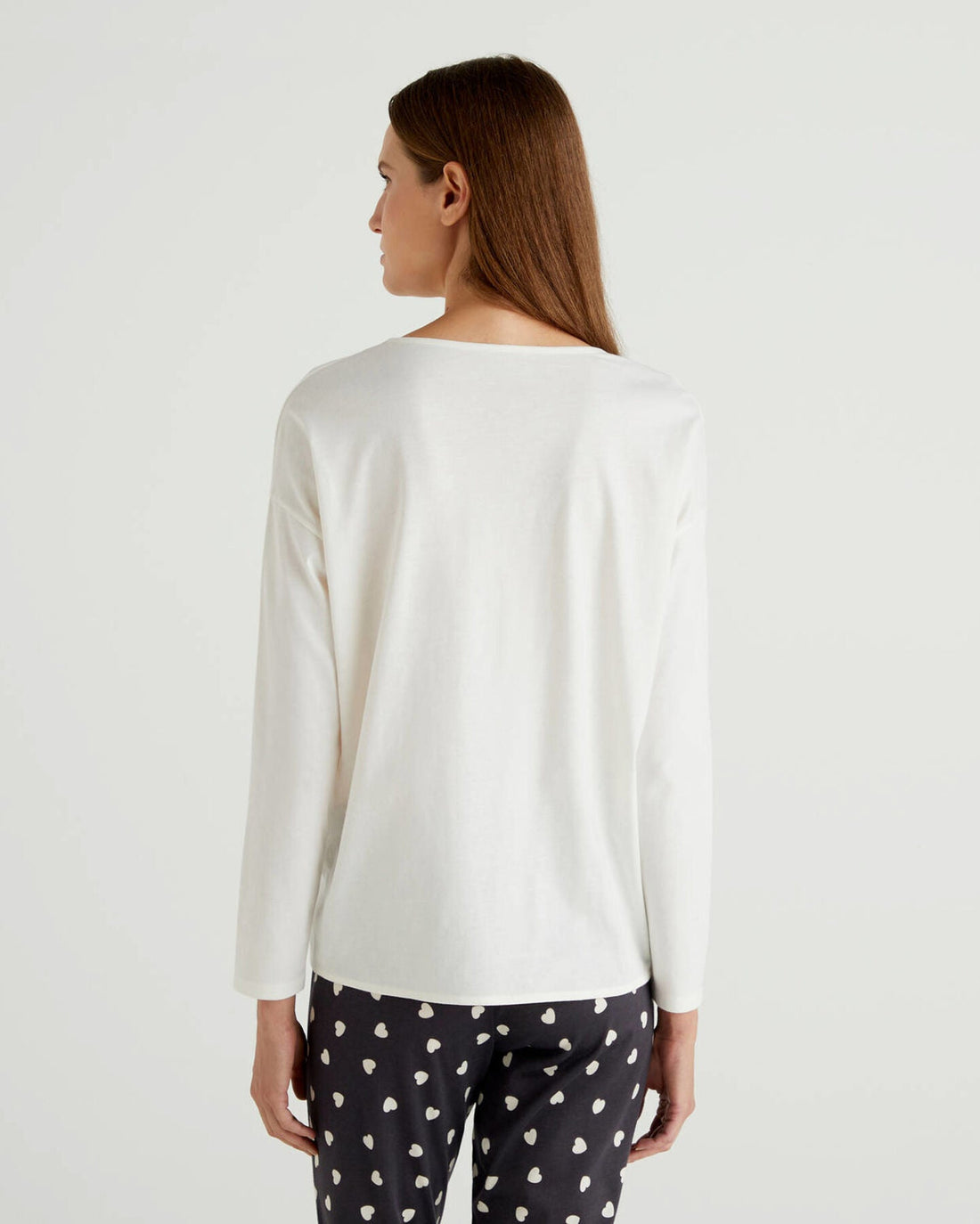 White T-Shirt L/S Benetton