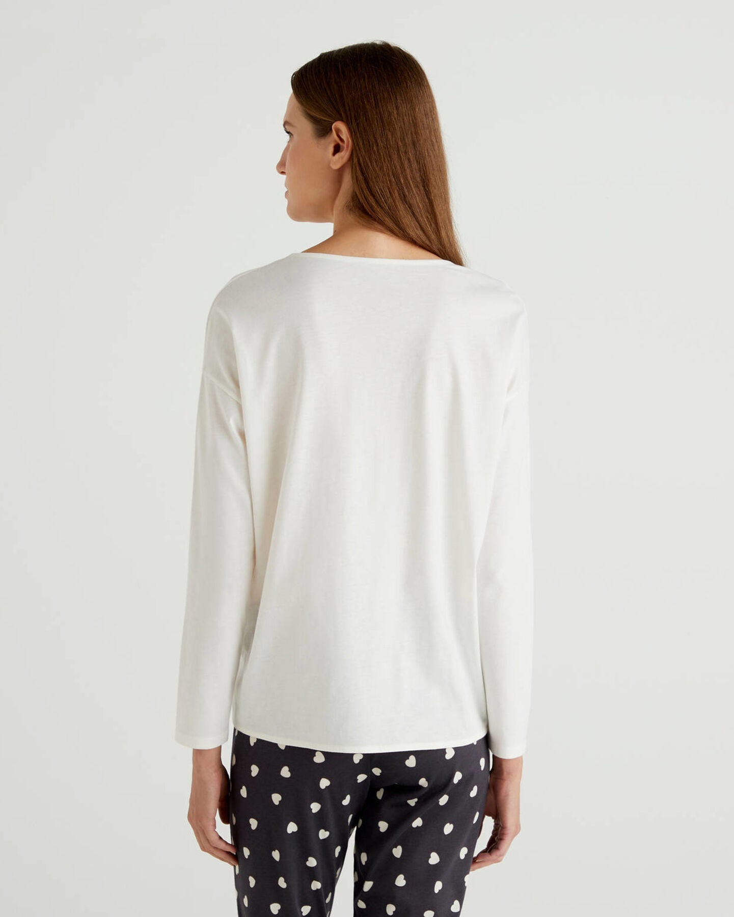 White T-Shirt L/S Benetton