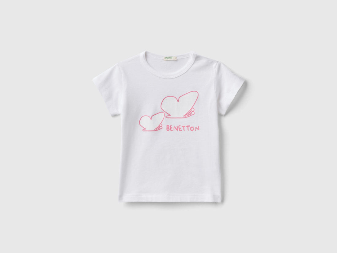 Organic Cotton T-Shirt With Print_3I1XA1051_101_01