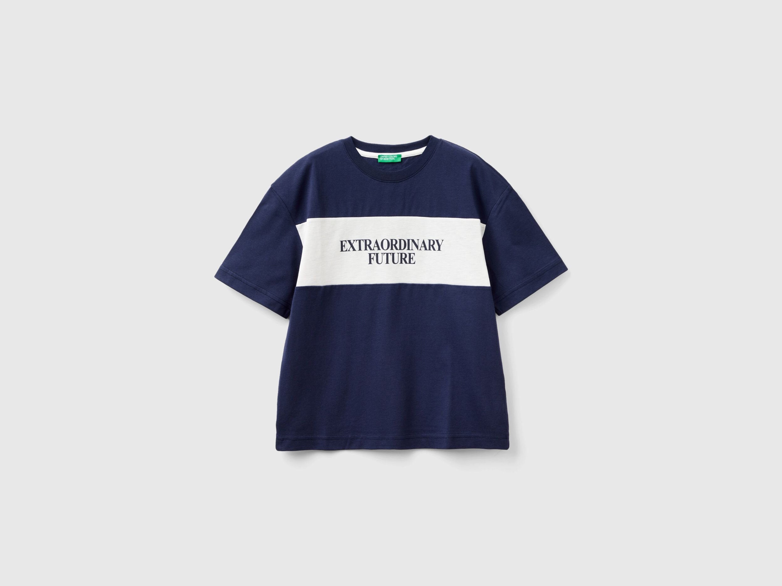 T-Shirt With Slogan In Organic Cotton_3I1XC10HF_252_01
