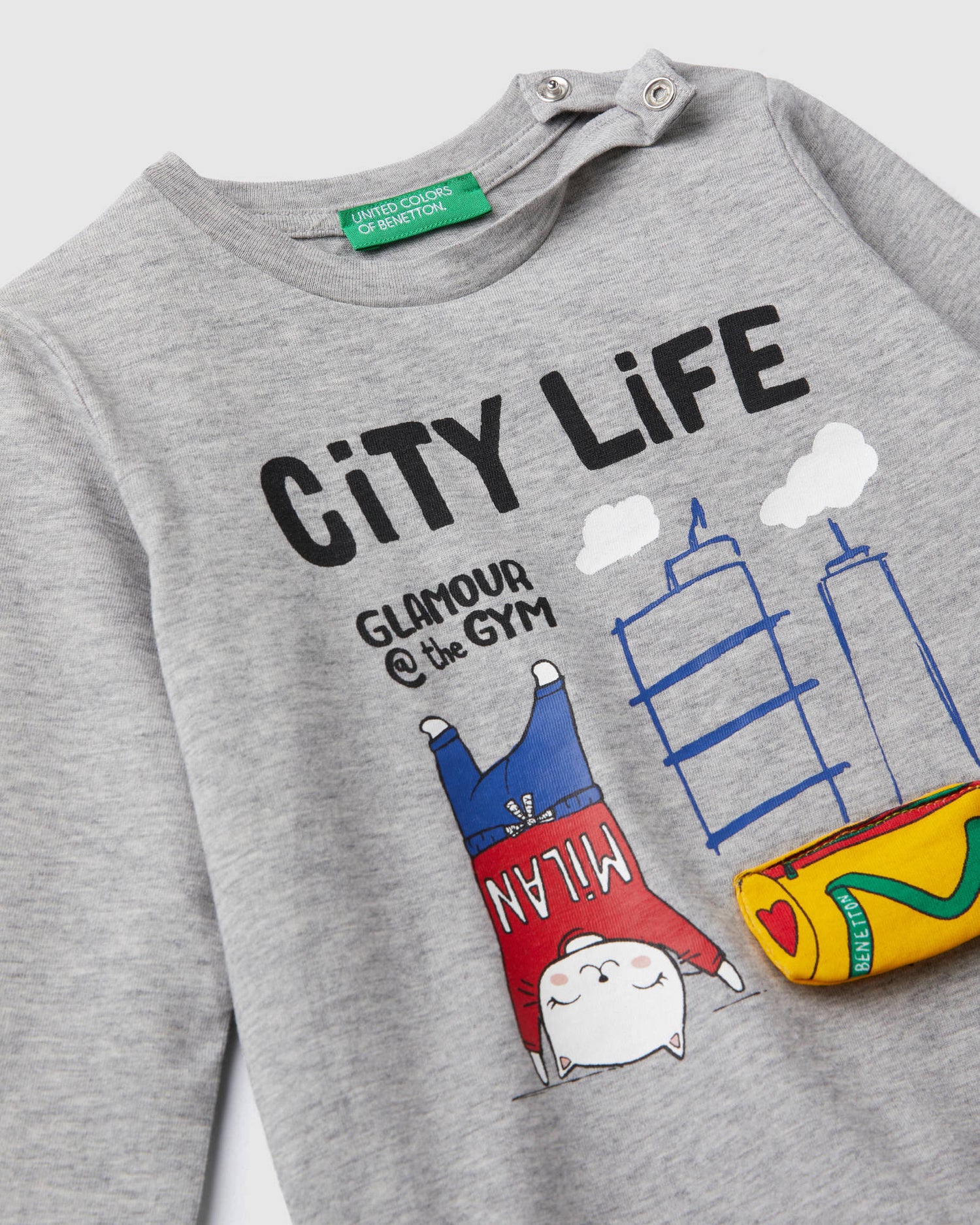 Light Grey T-Shirt L/S Benetton