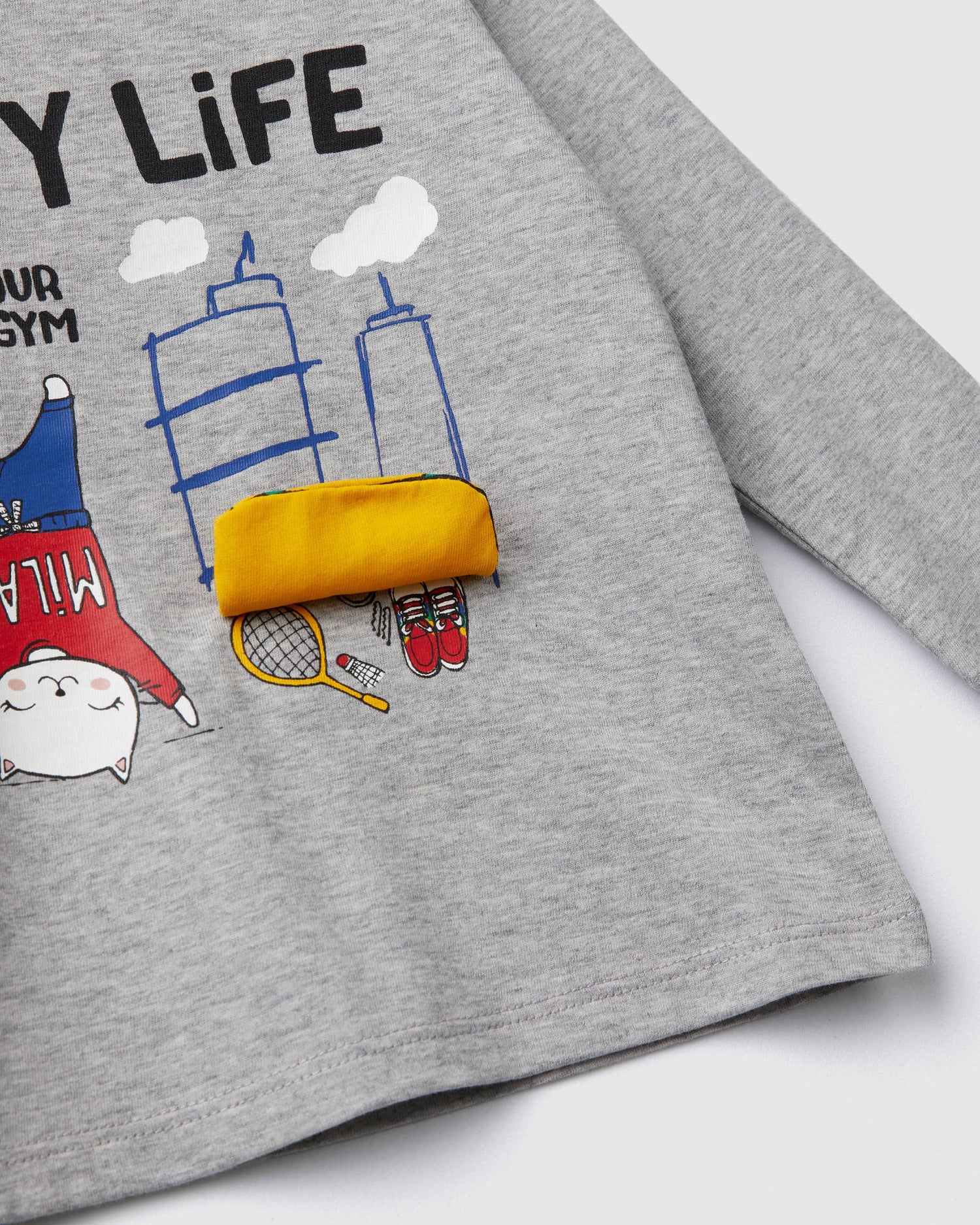 Light Grey T-Shirt L/S Benetton