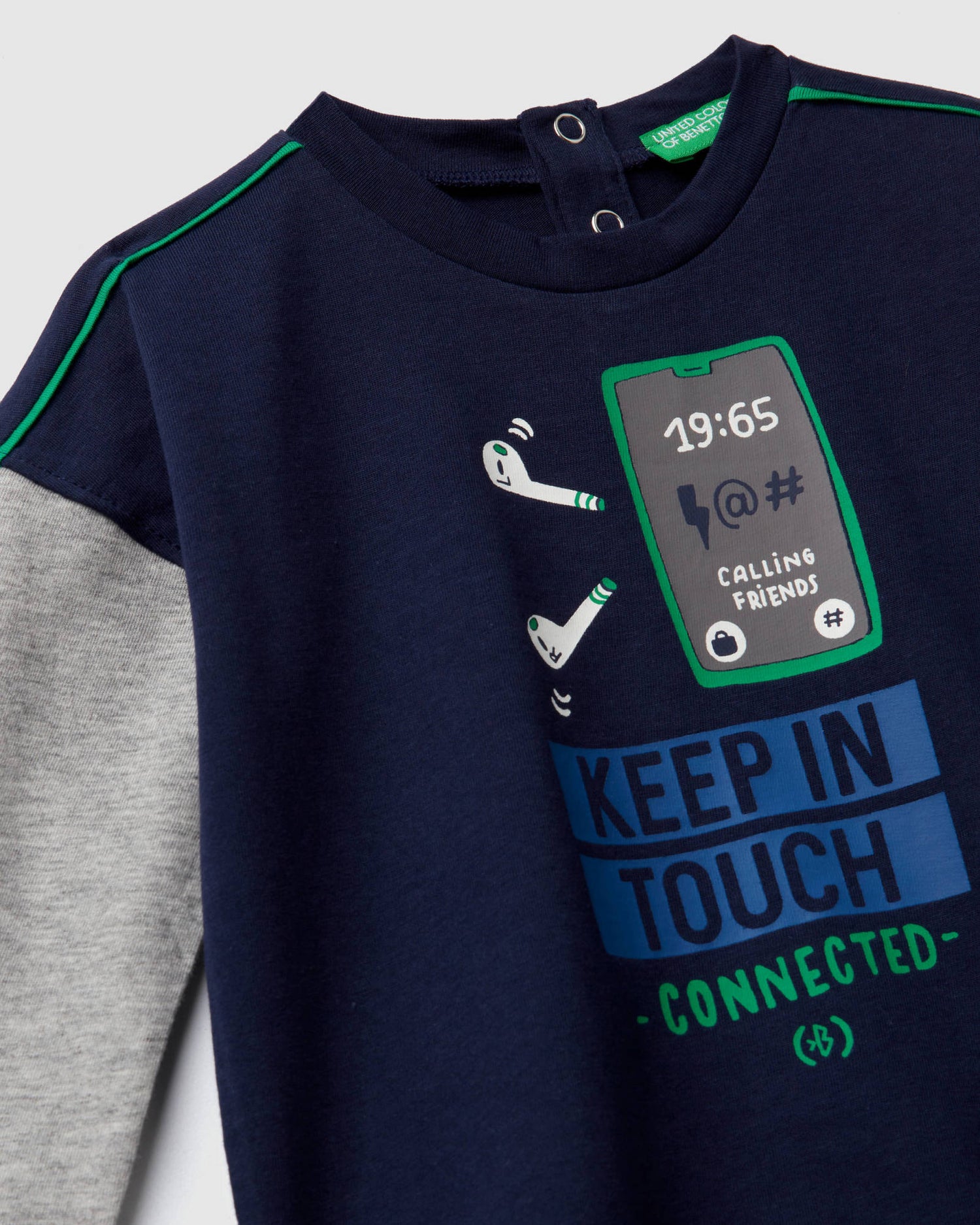 Dark Blue T-Shirt L/S Benetton