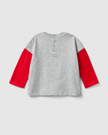Light Grey T-Shirt L/S Benetton