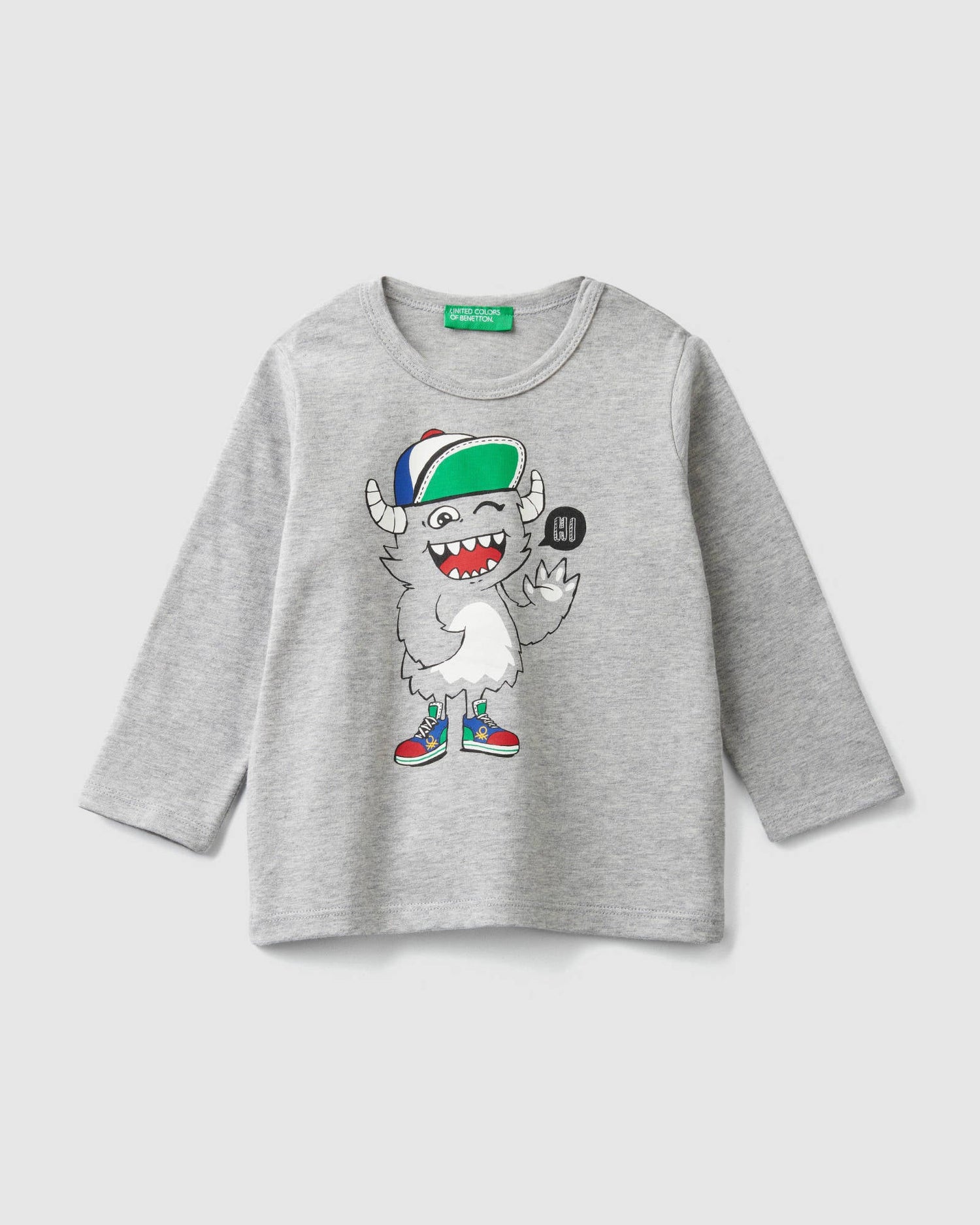 Light Grey T-Shirt L/S Benetton