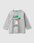 Light Grey T-Shirt L/S Benetton