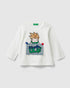 White T-Shirt L/S Benetton