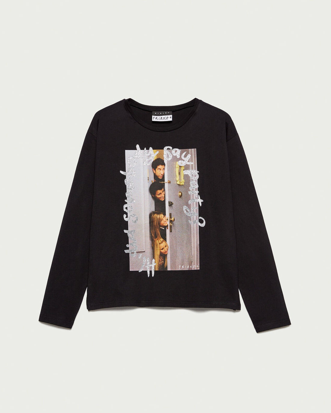 Black T-Shirt L/S Sisley