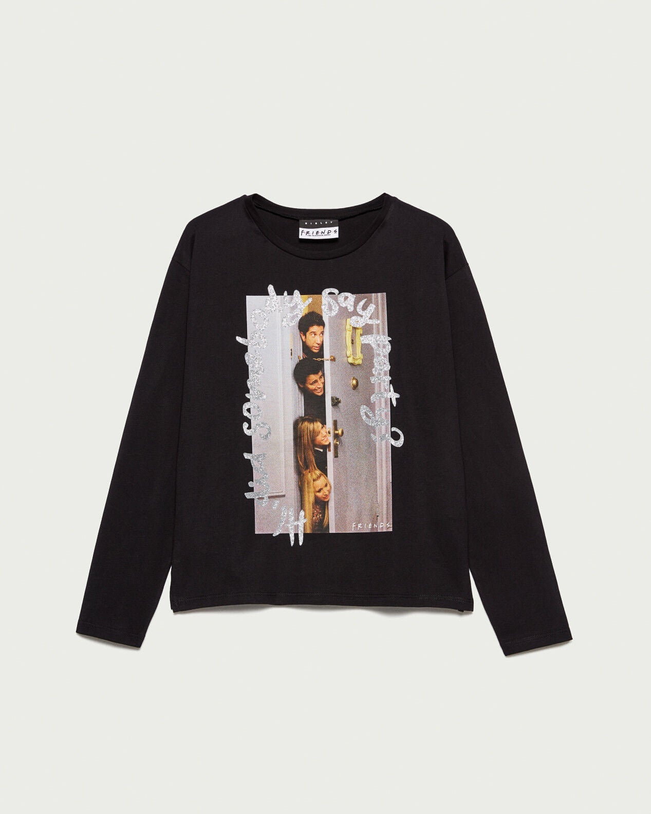 Black T-Shirt L/S Sisley