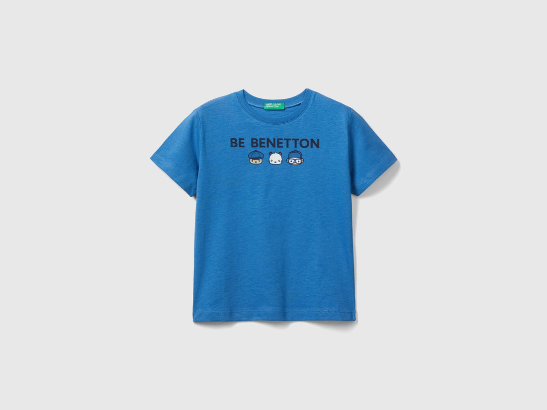 T-Shirt With Print In 100% Organic Cotton_3I1XG10CY_3M6_01