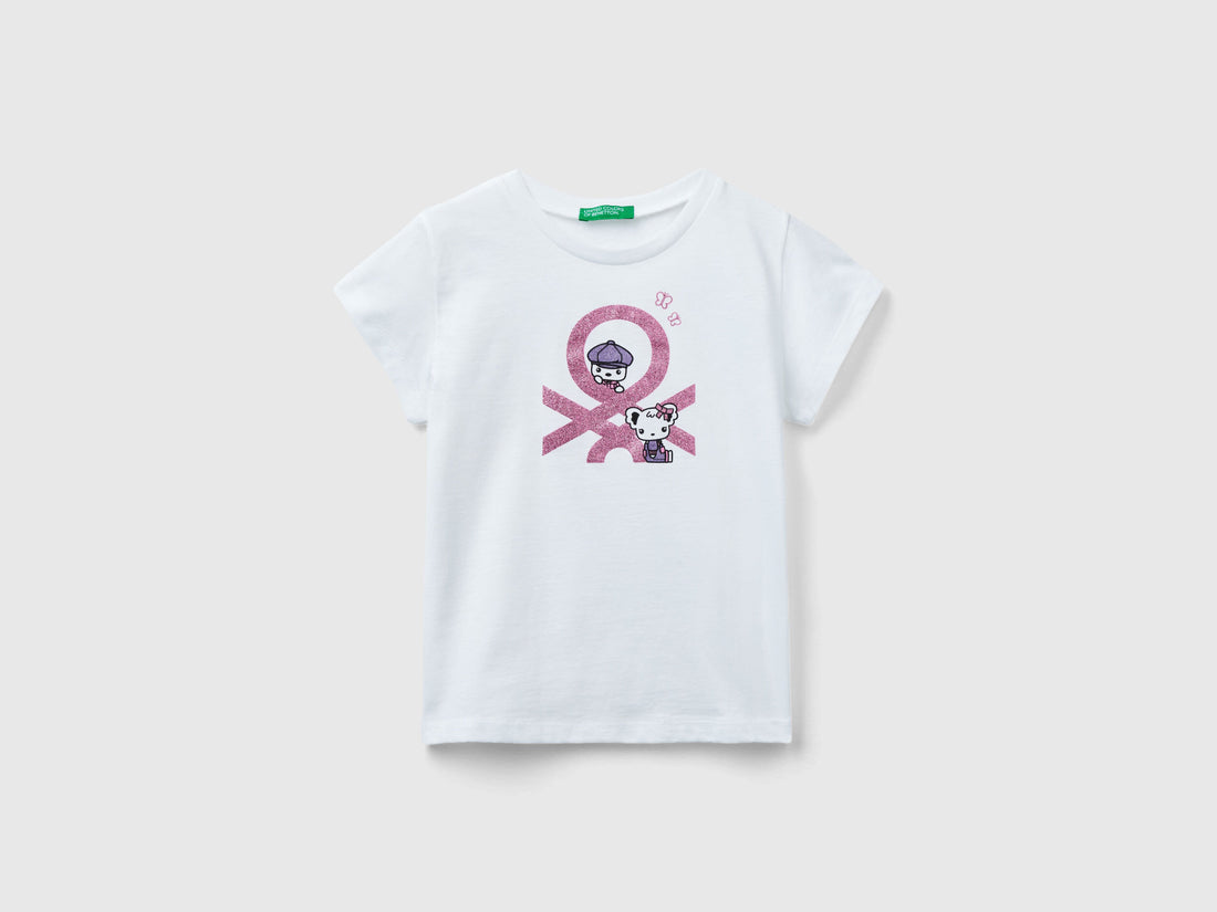 T-Shirt With Print In Organic Cotton_3I1XG10D6_901_01
