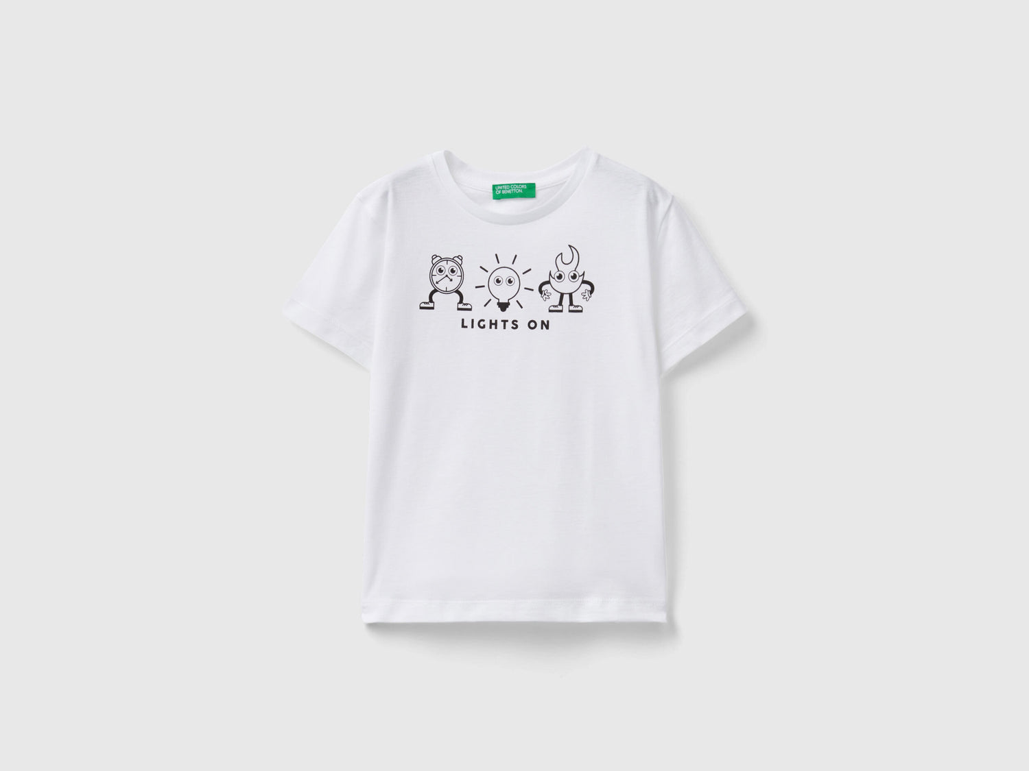 T-Shirt In Organic Cotton With Print_3I1XG10DD_101_01
