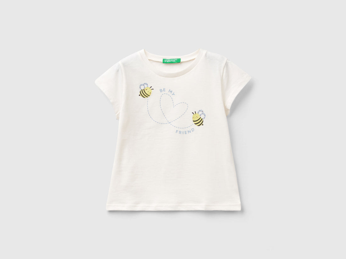 T-Shirt In Organic Cotton With Glitter_3I1XG10DZ_901_01