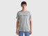 Gray T-Shirt In Organic Cotton With Multicolored Logo_3I1XU100A_938_01