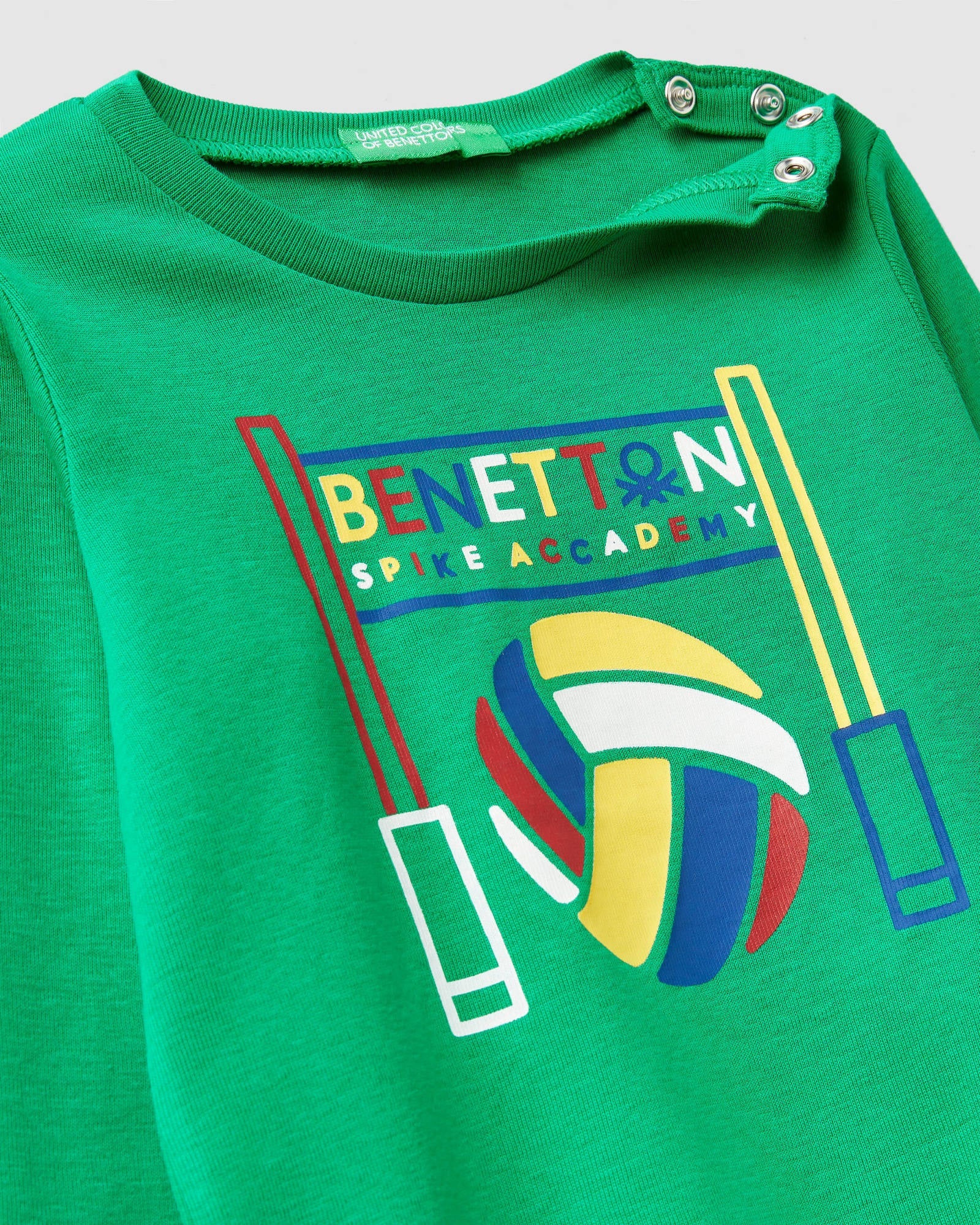Green T-Shirt L/S Benetton