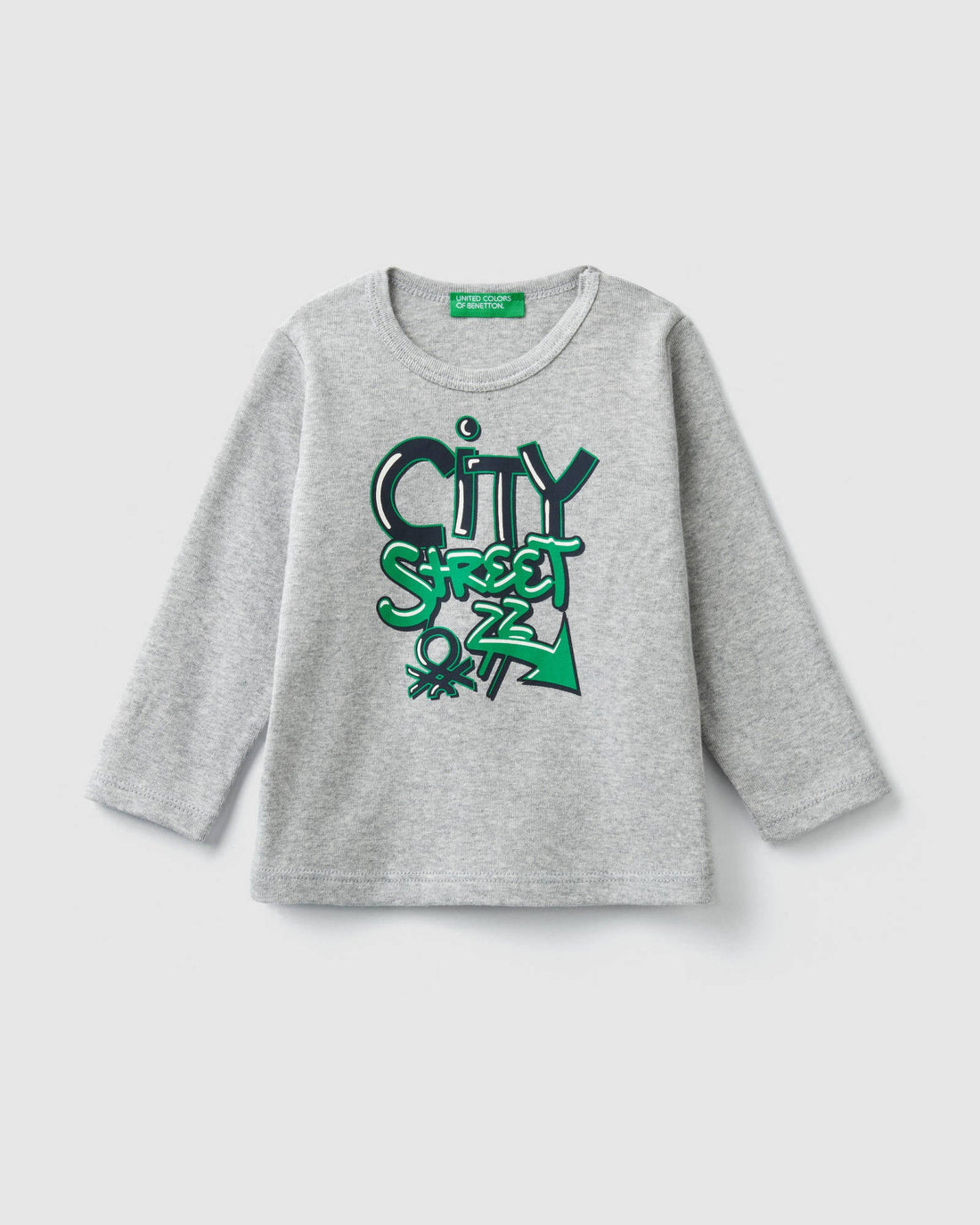 Light Grey T-Shirt L/S Benetton