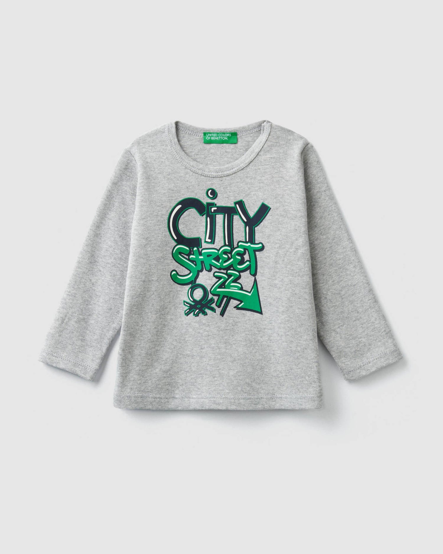 Light Grey T-Shirt L/S Benetton