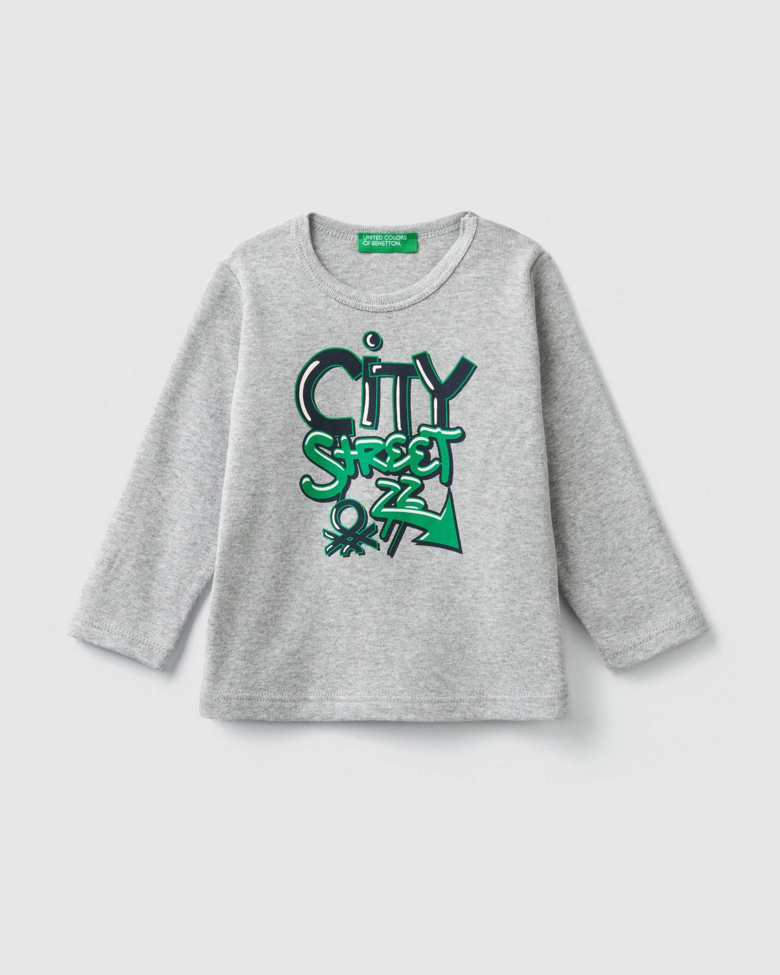 Light Grey T-Shirt L/S Benetton