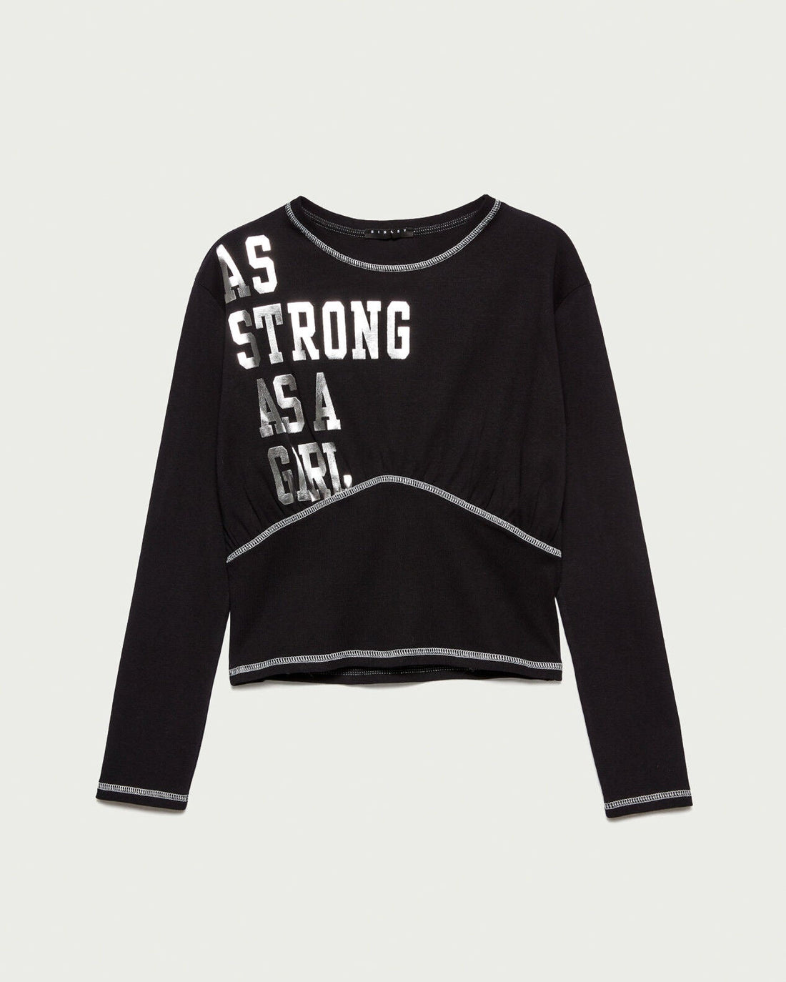 Black T-Shirt L/S Sisley