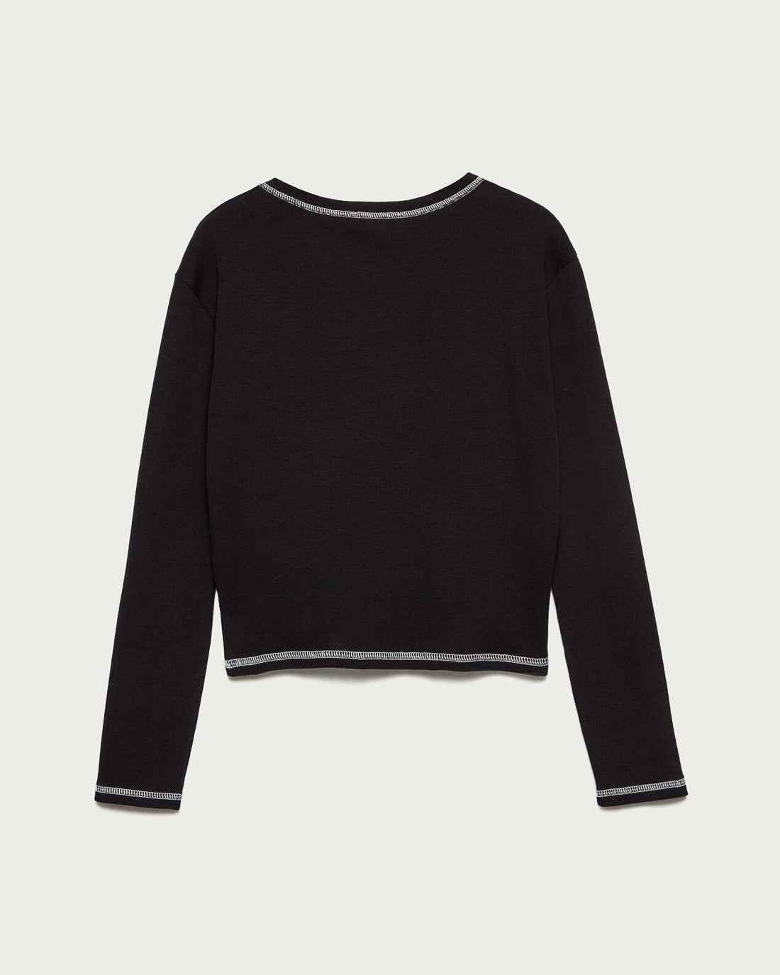 Black T-Shirt L/S Sisley
