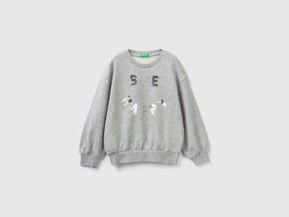 Sweatshirt With Reversible Sequins