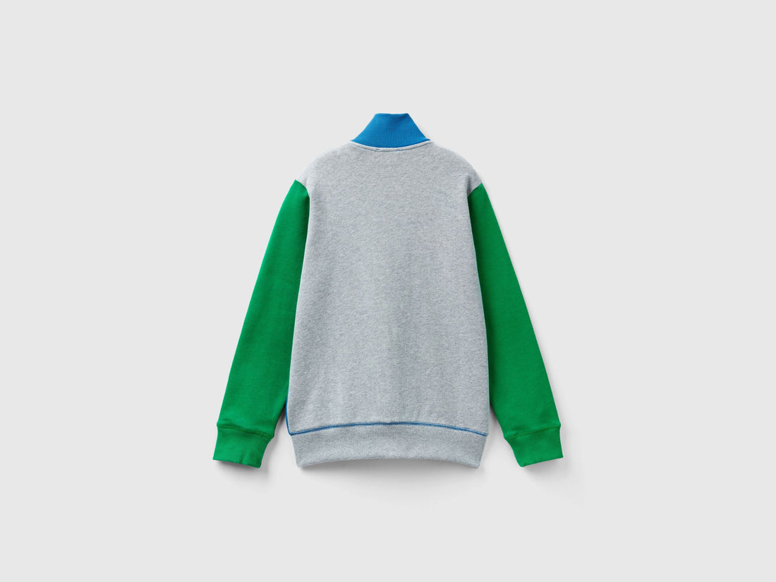 Pure Cotton Sweatshirt With Zipper_3J68C501B_902_02