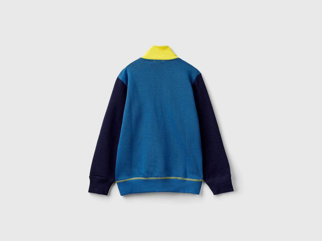 Pure Cotton Sweatshirt With Zipper_3J68C501B_903_02